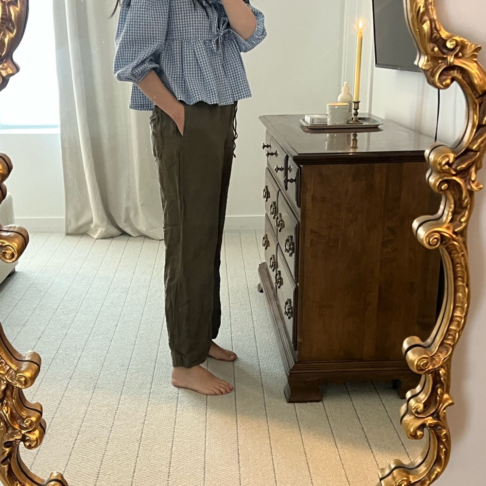 H&M Linen Drawstring Pants